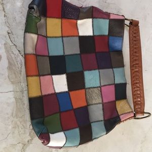 Stella & Max patch Leather Hobo Bag